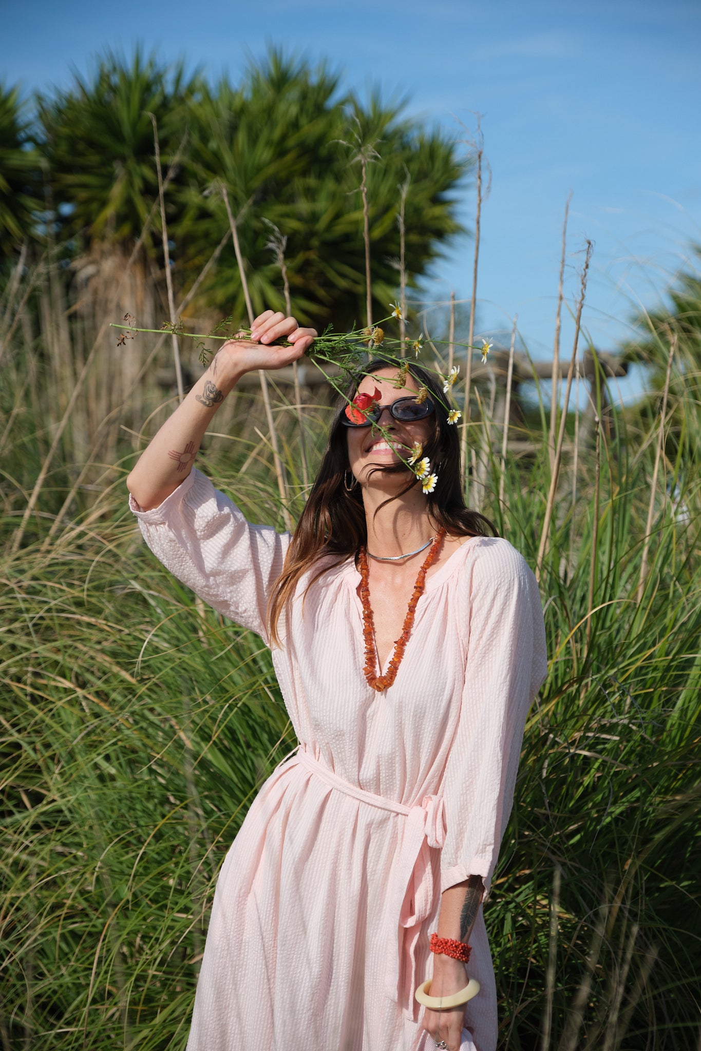 Luna Moon Sandra Dress Dress Light Pink