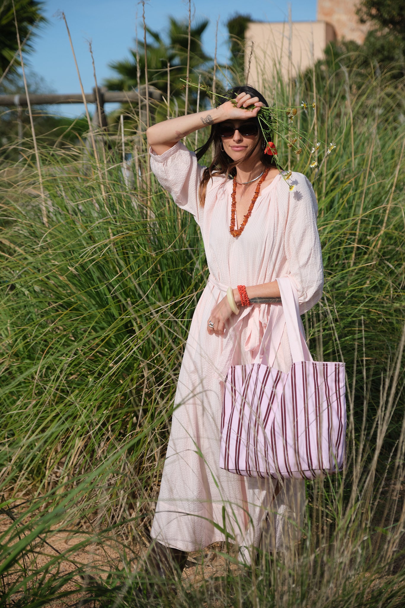 Luna Moon Sandra Dress Dress Light Pink