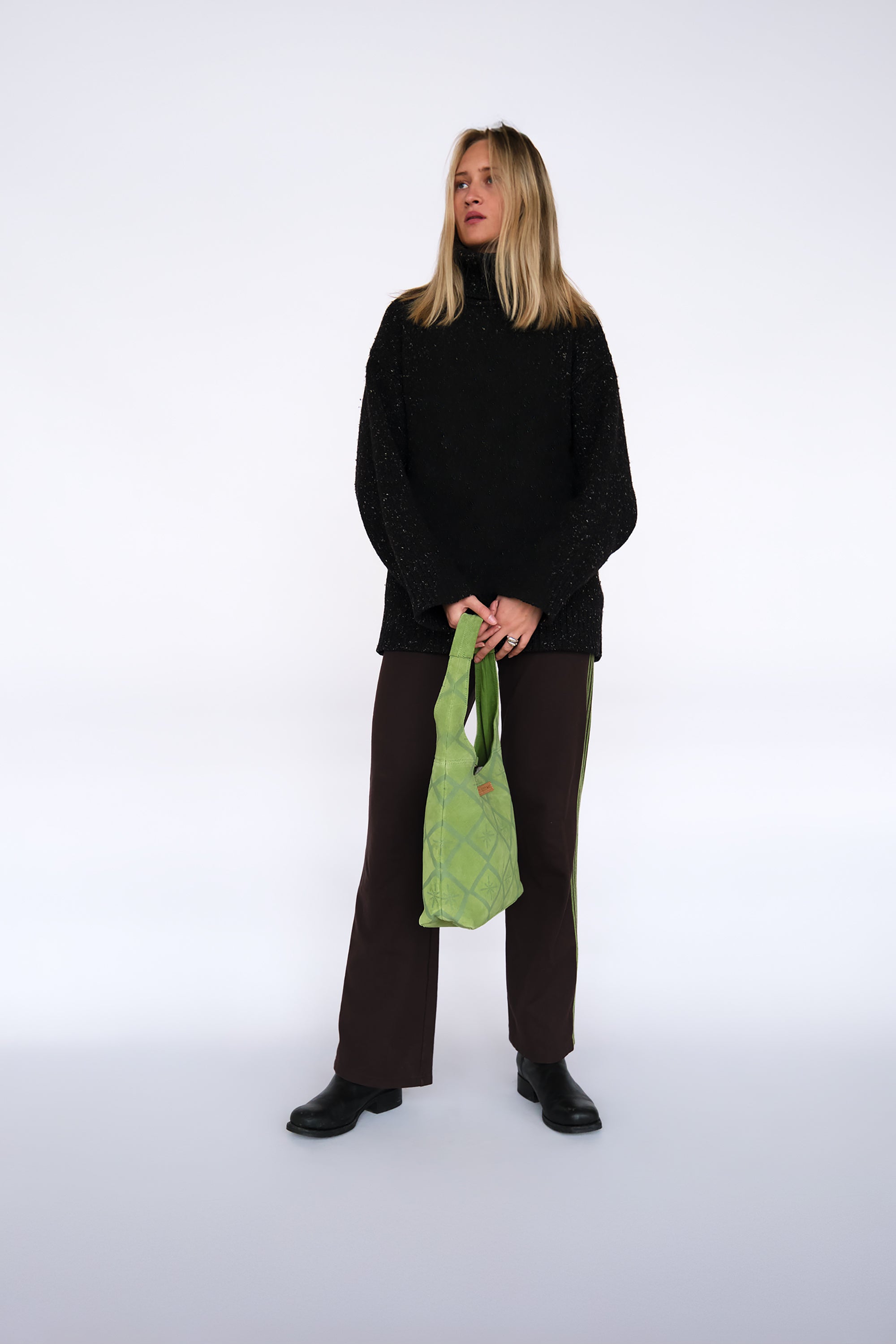 Luna Moon Small Hobo - Rivoli Etoile Hobo bag Peridot green