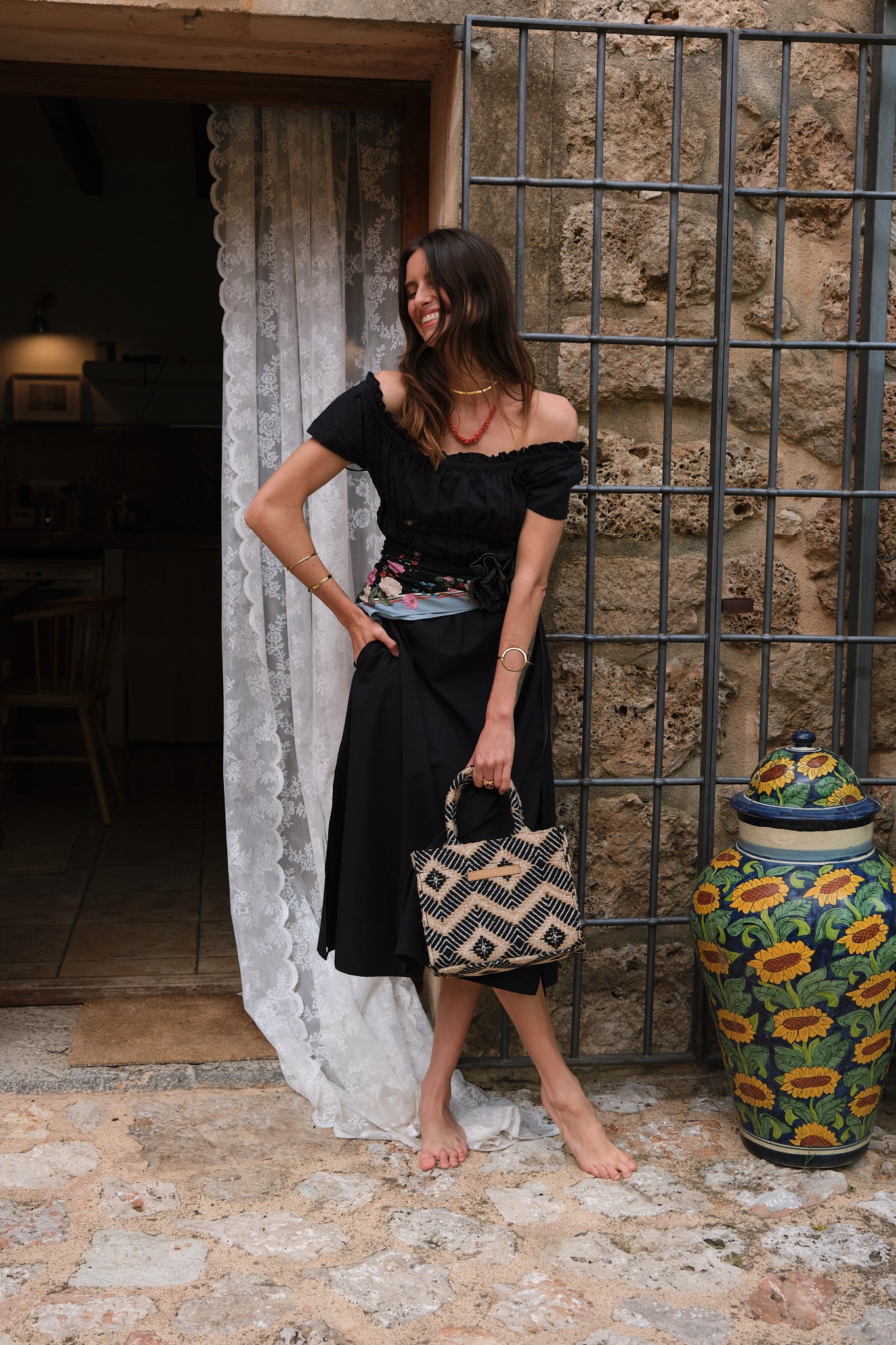 Luna Moon Small Tote - La Rambla Tote bag Black