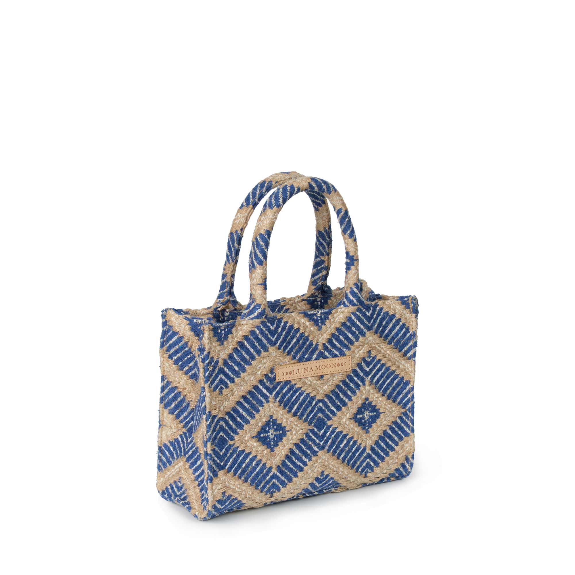Luna Moon Small Tote - La Rambla Tote bag Greek blue