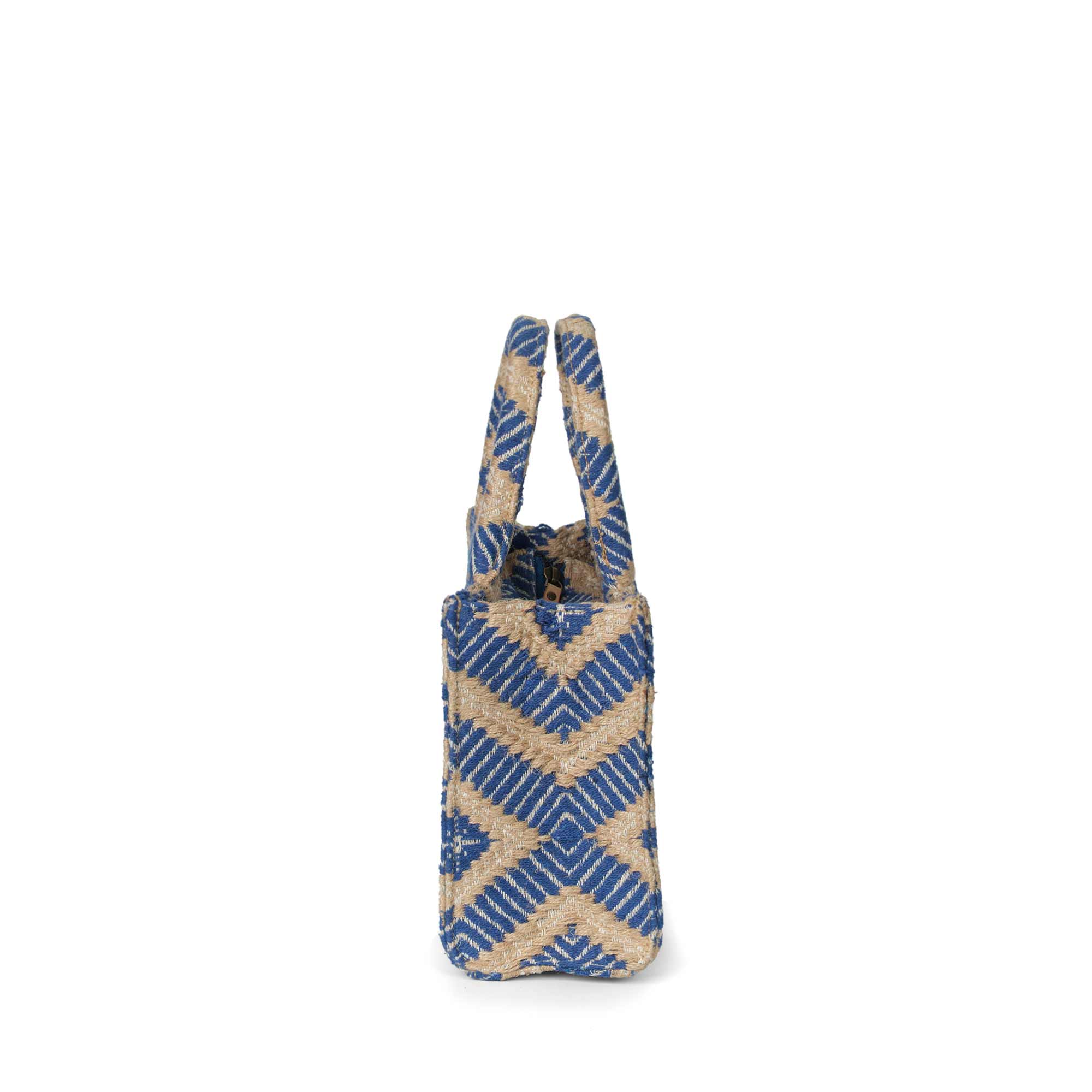 Luna Moon Small Tote - La Rambla Tote bag Greek blue