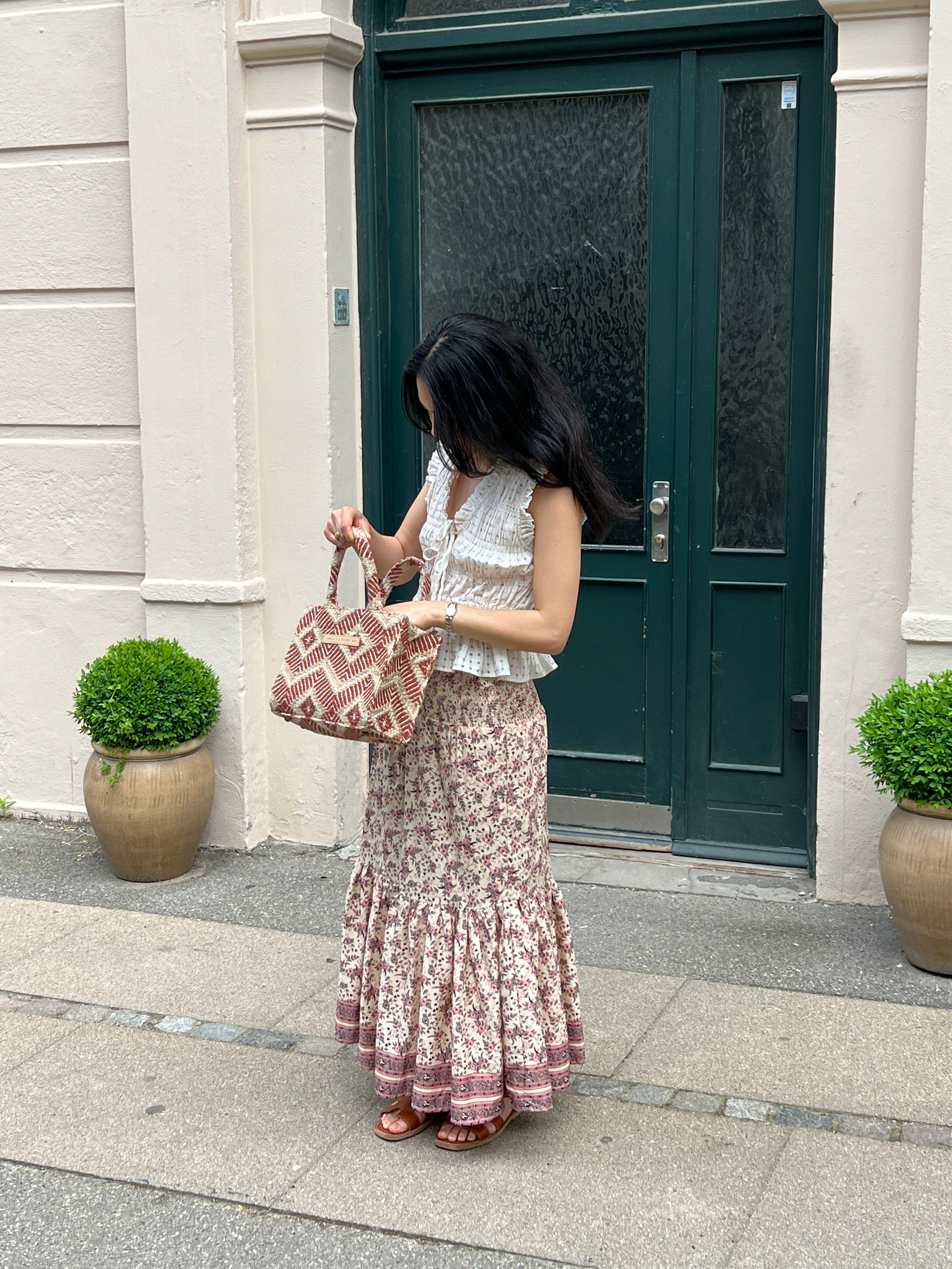 Luna Moon Small Tote - La Rambla Tote bag Terracotta