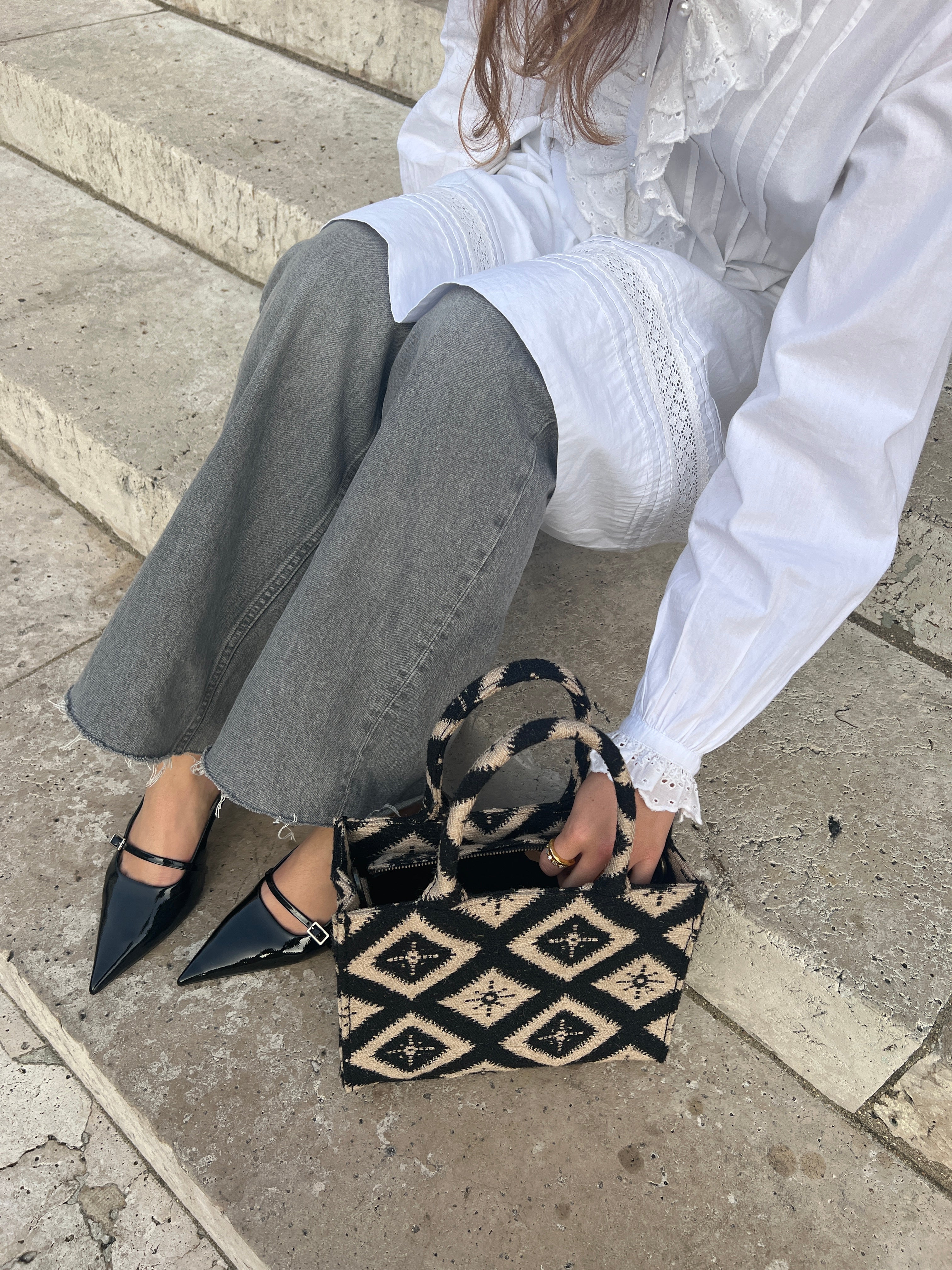 Luna Moon Small Tote - Rue Rivoli Bag Black