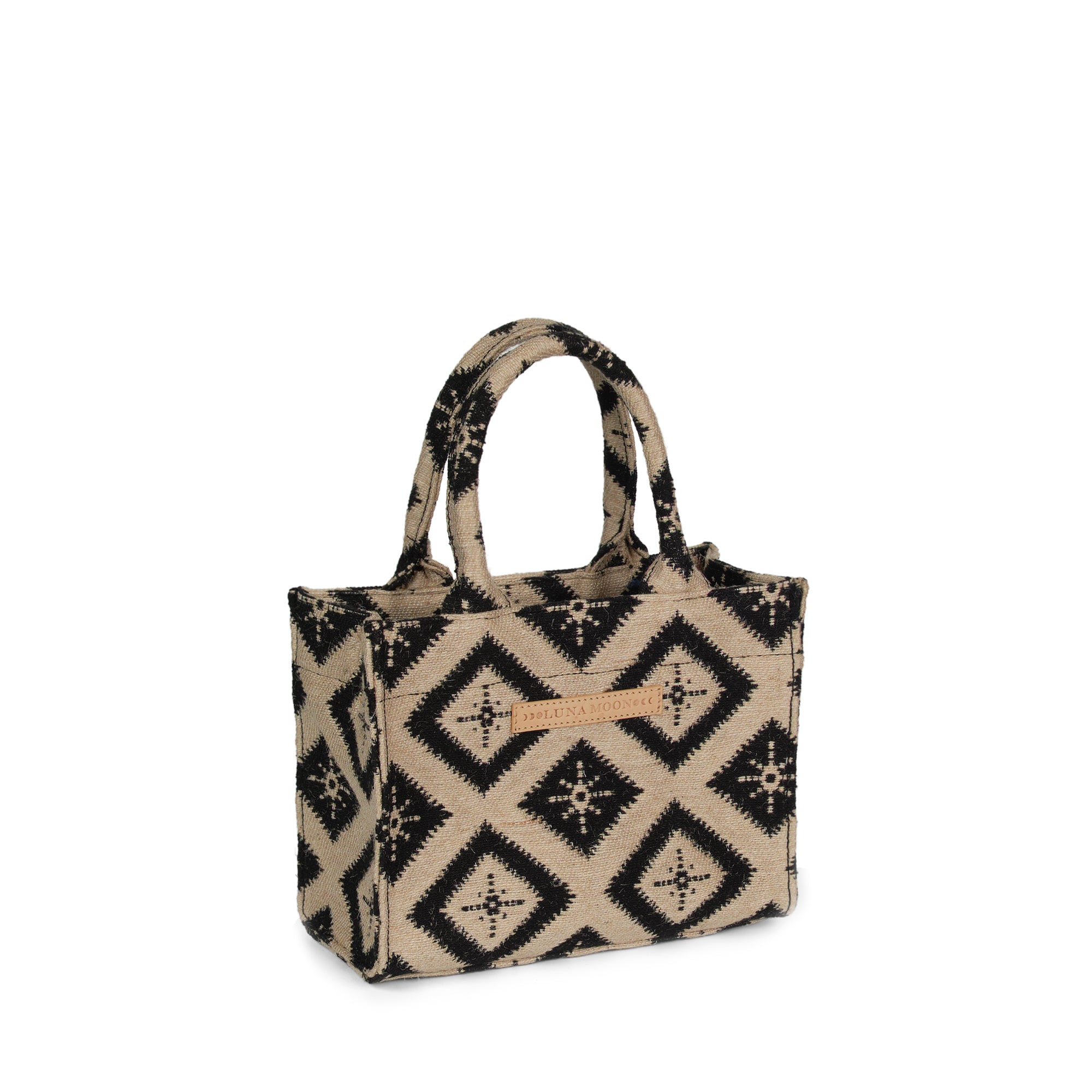 Luna Moon Small Tote - Rue Rivoli Tote bag Jute - black