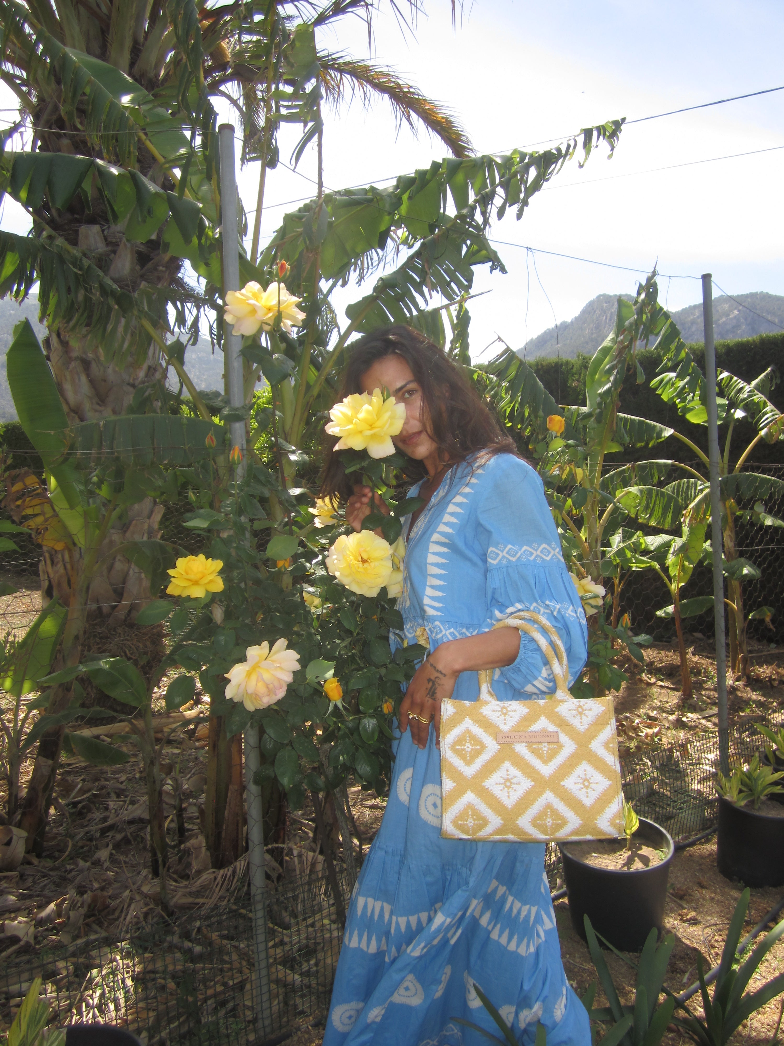 Luna Moon Small Tote - Rue Rivoli Tote bag Ochre yellow