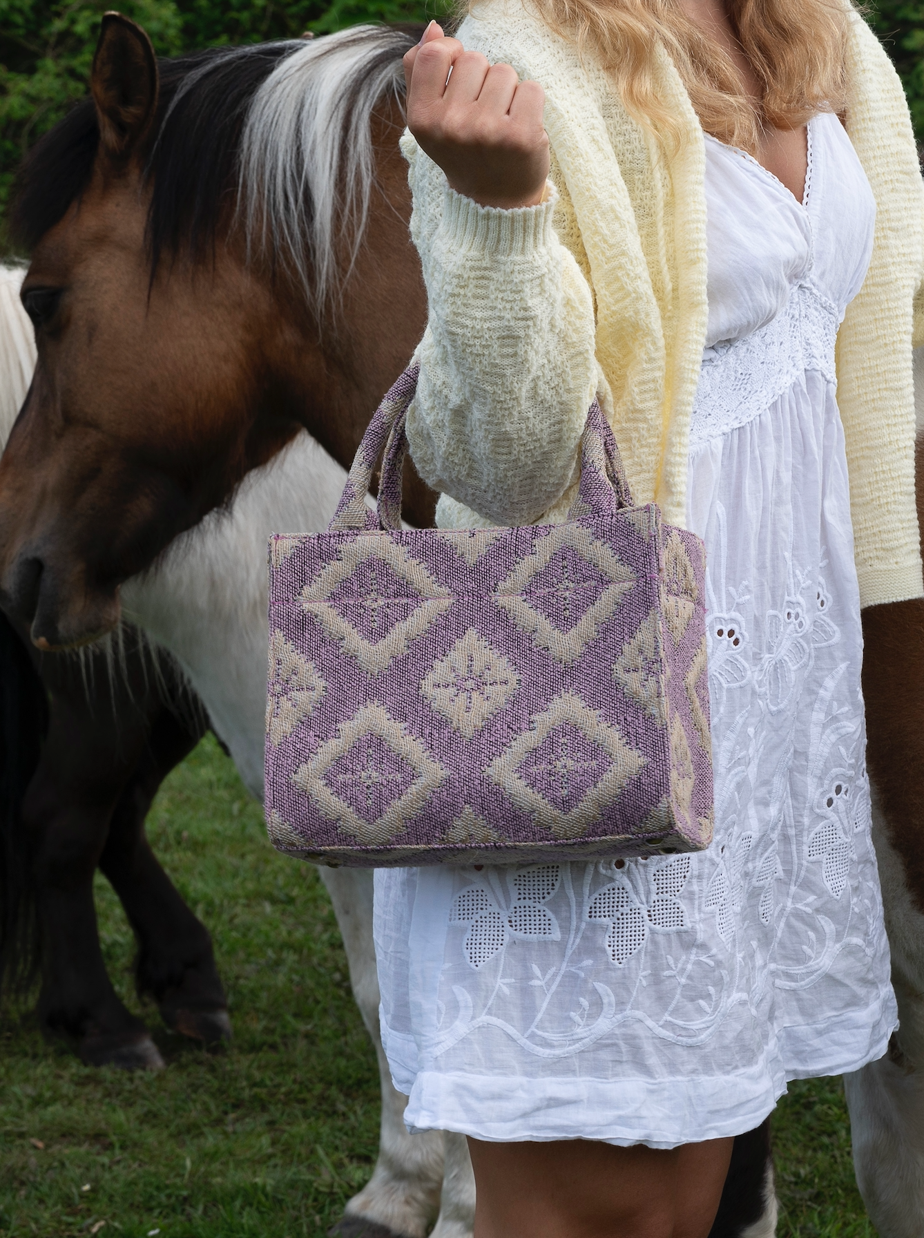 Luna Moon Small Tote - Rue Rivoli Tote bag Dusty Pink