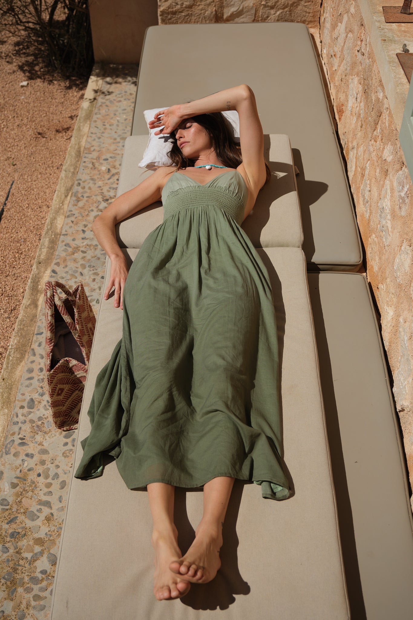 Luna Moon Sorento - Slip Dress Dress Olive