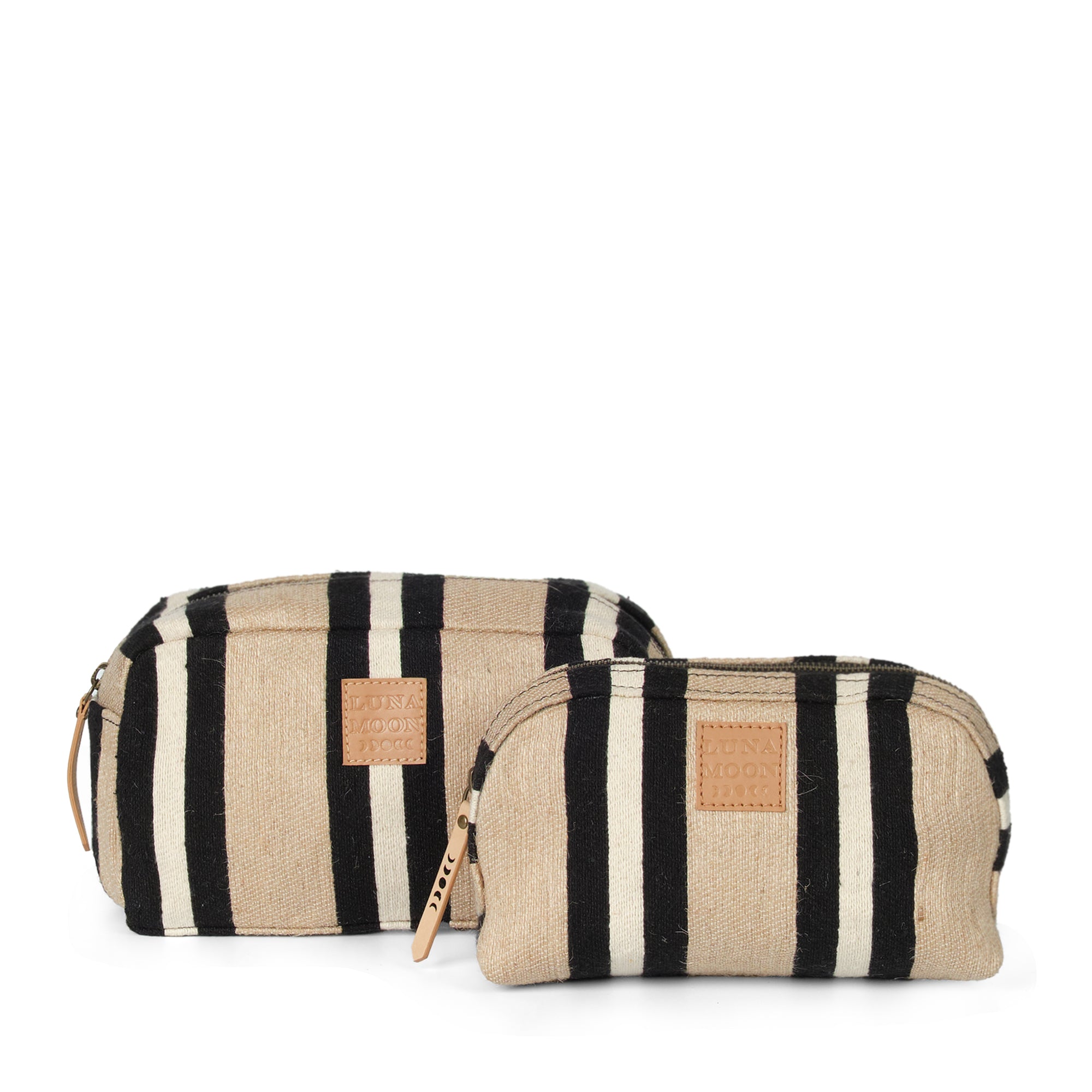 Luna Moon Toiletry bag - Svinkloev Accessory Jute - black