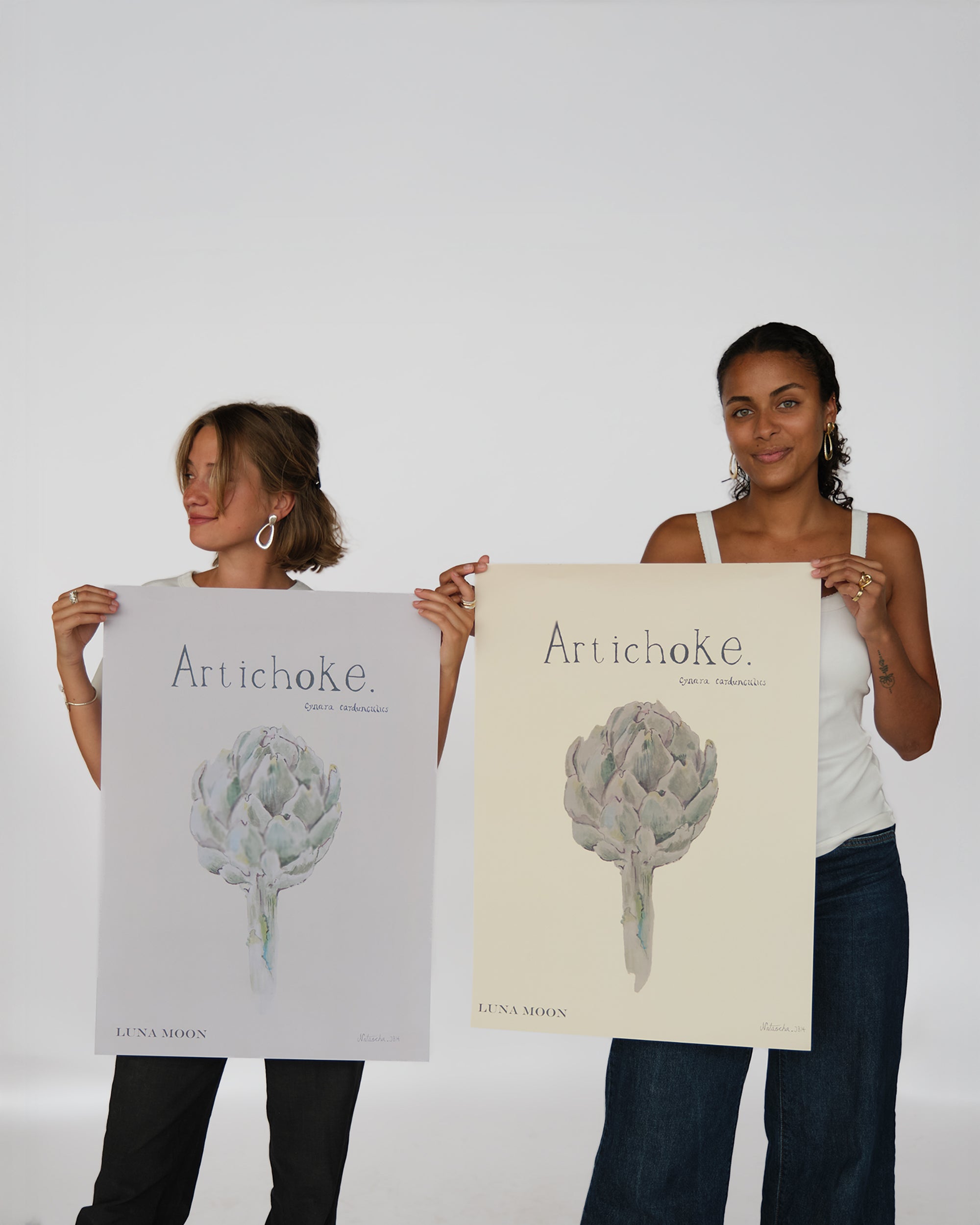 Luna Moon Artichoke Poster Accessory Light Grey
