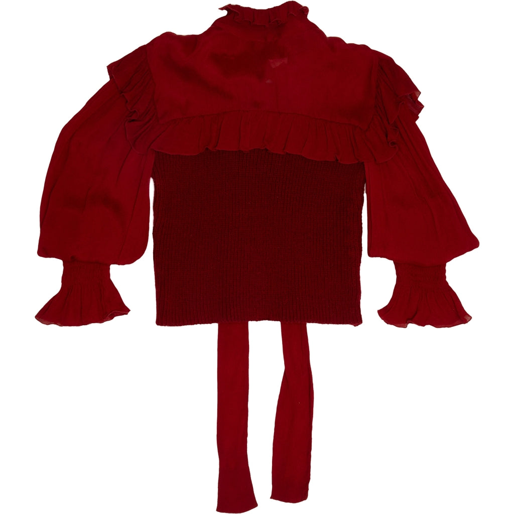 Luna Moon Balmoral blouse Apparel Biking Red