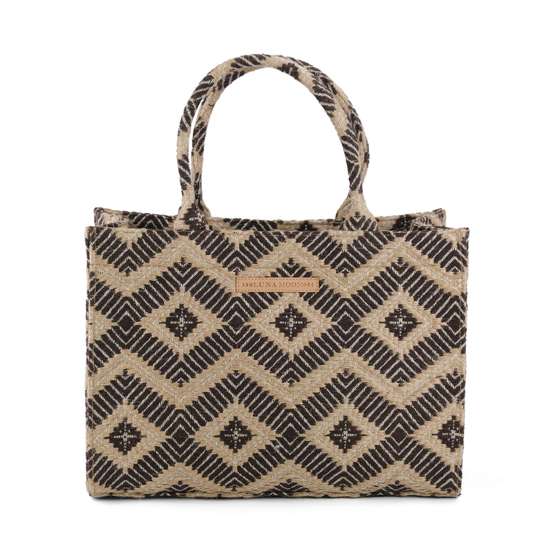 Luna Moon Big Tote - La Rambla Tote bag Coffee Chicory