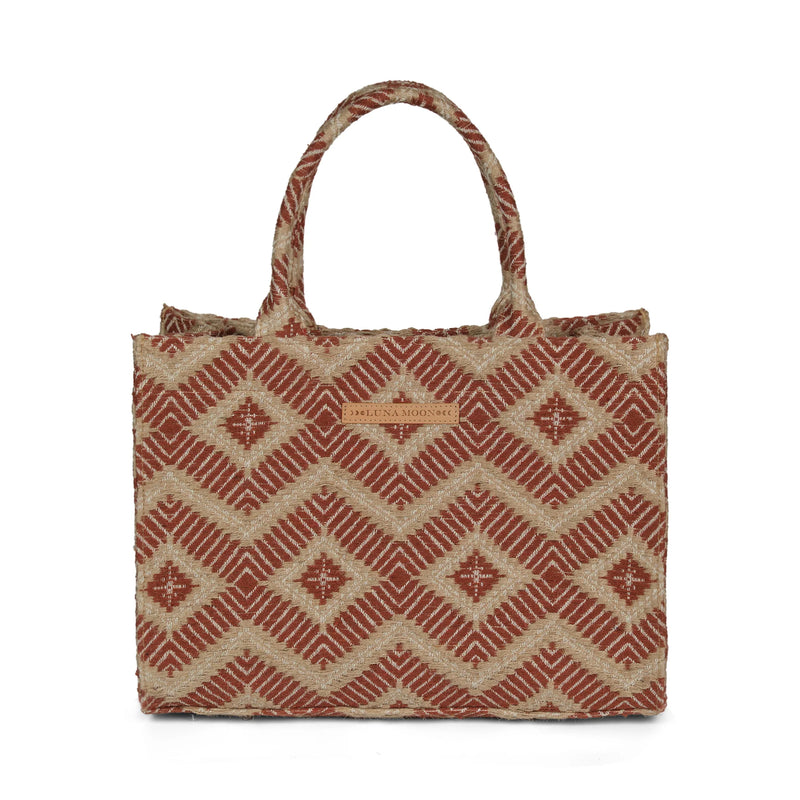 Luna Moon Big Tote - La Rambla Tote bag Terracotta