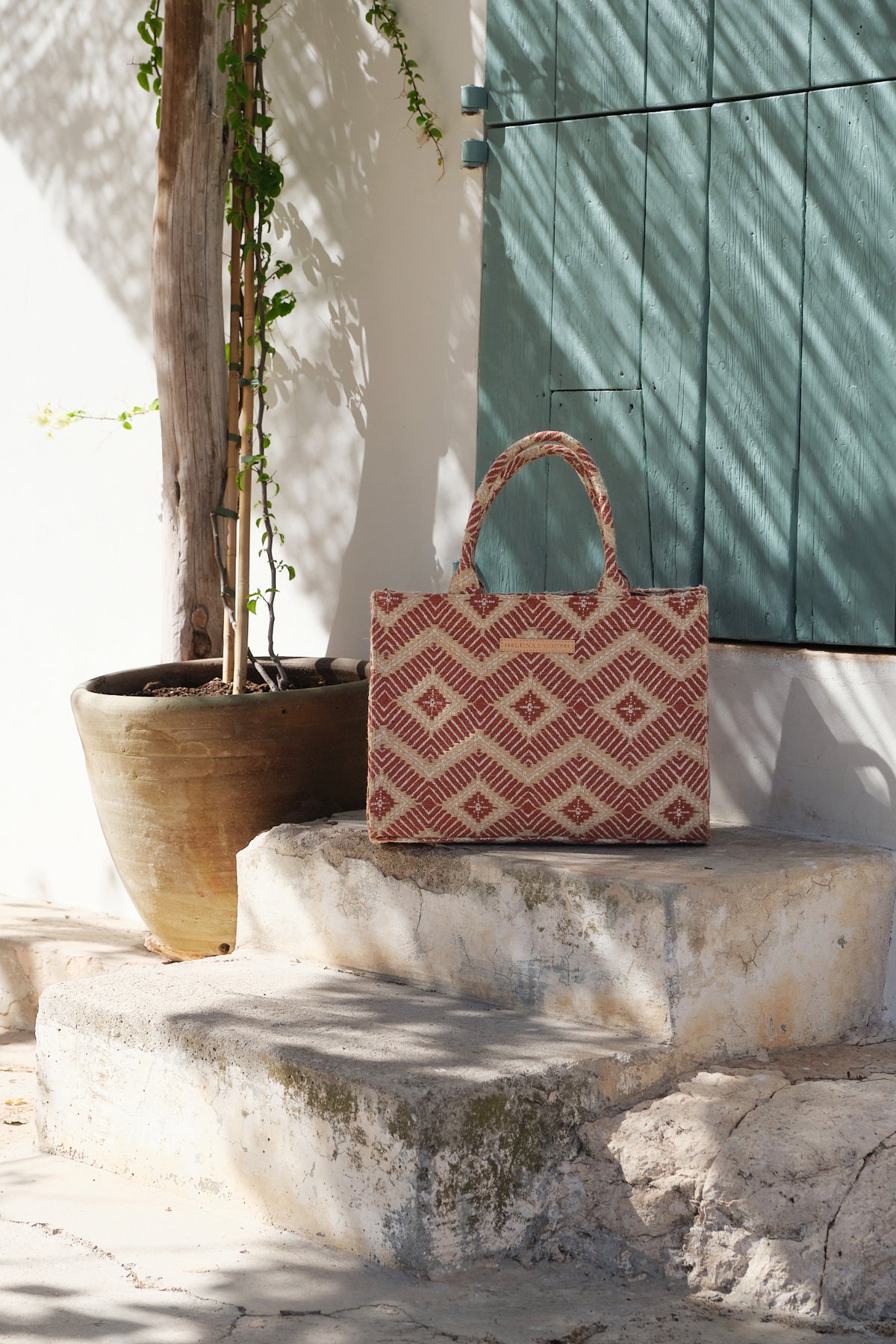 Luna Moon Big Tote - La Rambla Tote bag Terracotta