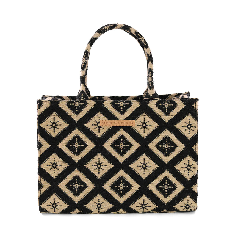 Luna Moon Big Tote - Rue Rivoli Tote bag Black