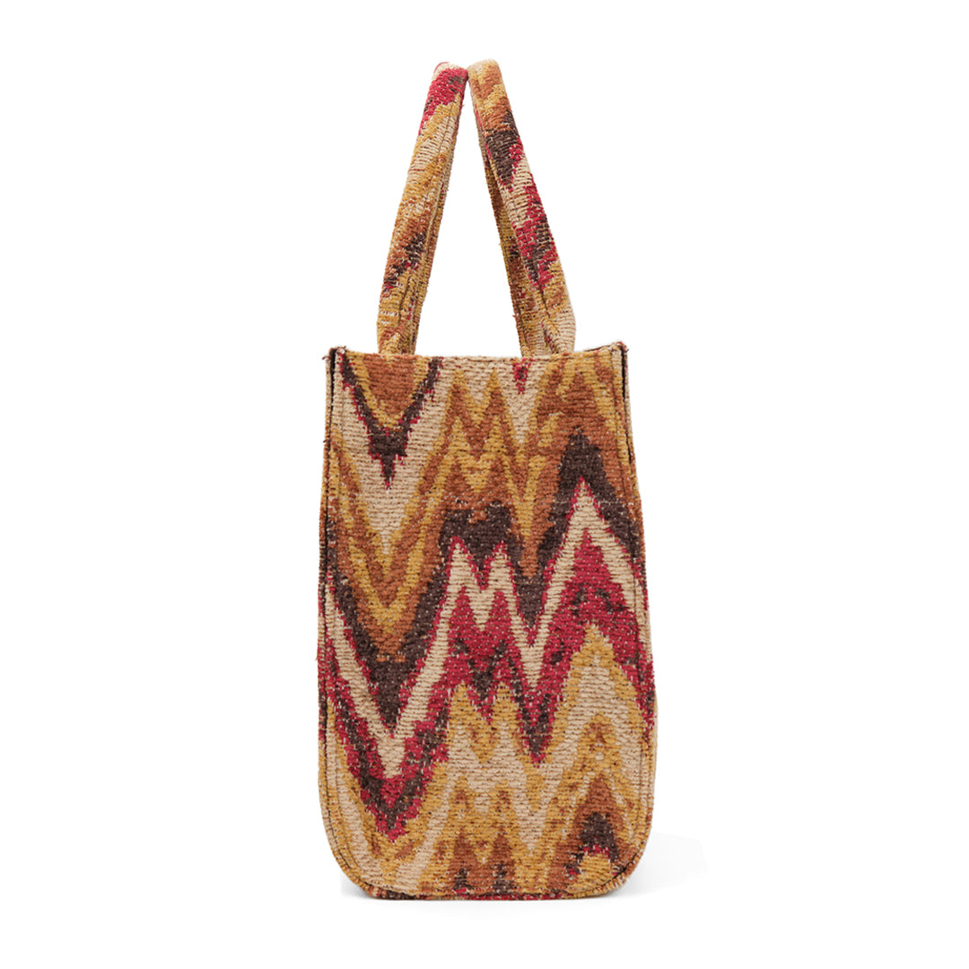 Luna Moon Big Tote - Siena Tote bag Coral Pink - Camel