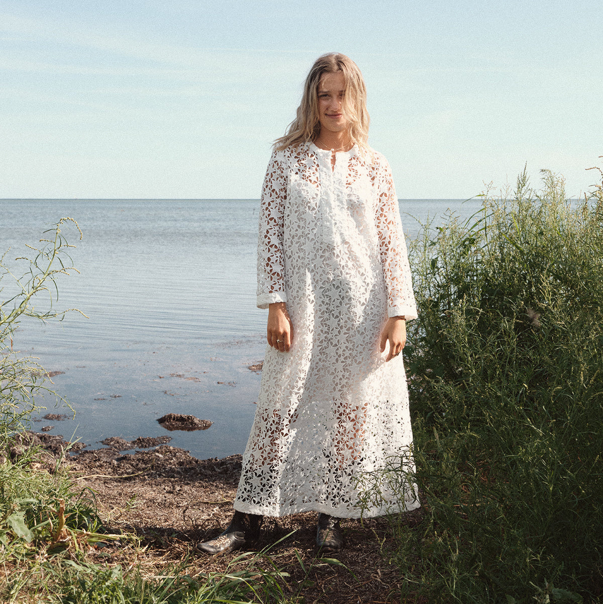 Luna Moon Cannes Dress Dress White