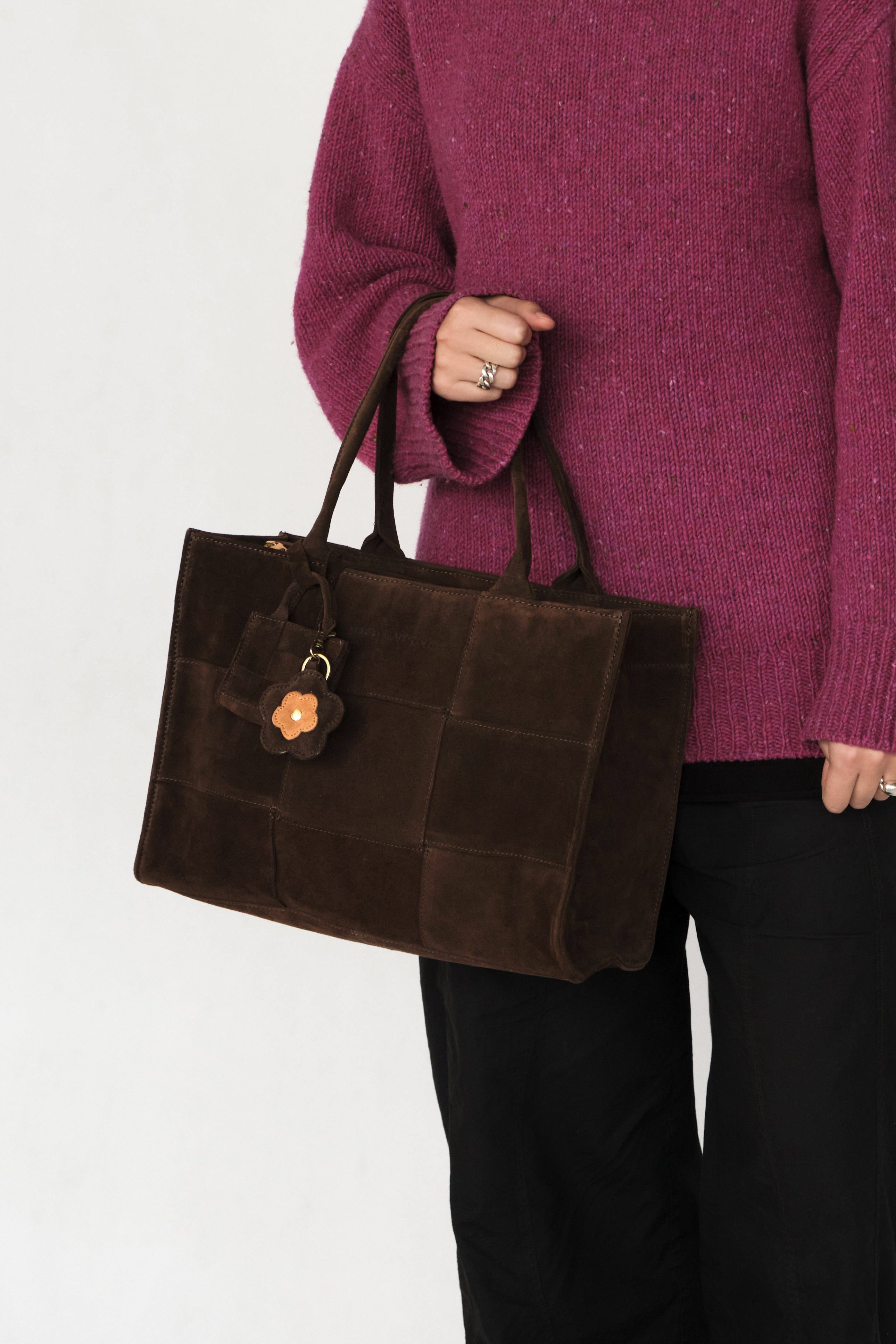 Luna Moon Charm - Cervino Vista Bag Charm Chocolate Brown