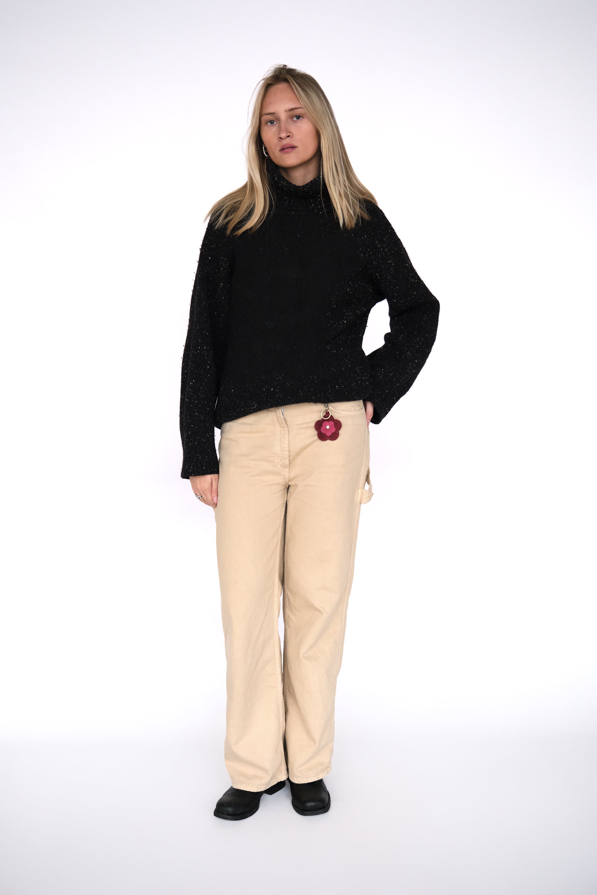 Luna Moon Charm - Portobello Bag Charm Cabernet Red/Pink