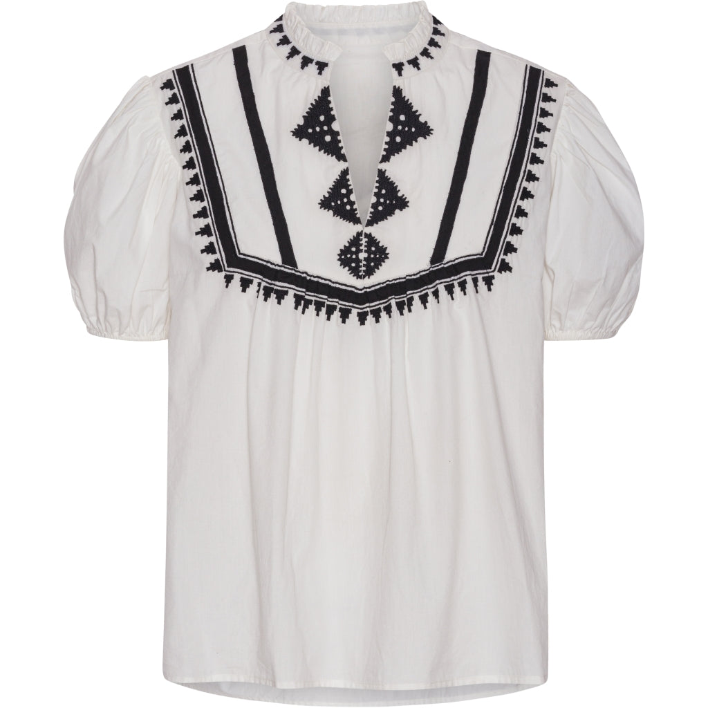 Luna Moon El Raval Top Blouse White