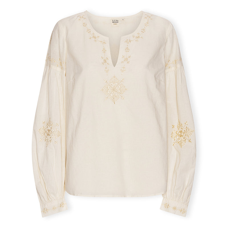 Luna Moon La Boca - top Blouse Ivory