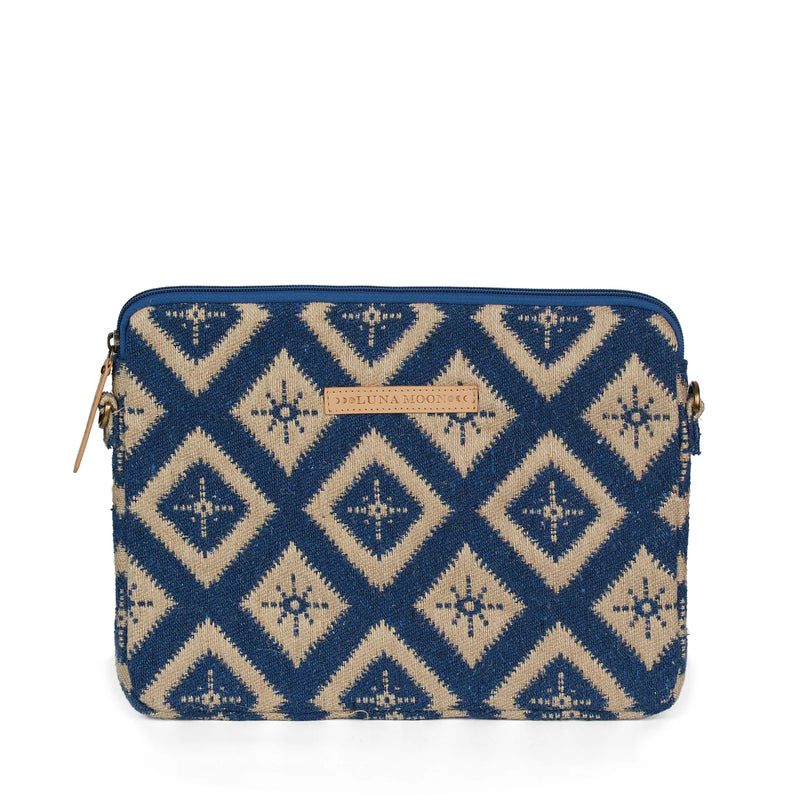 Luna Moon Laptop Sleeve - Rue Rivoli Laptop sleeve Greek blue