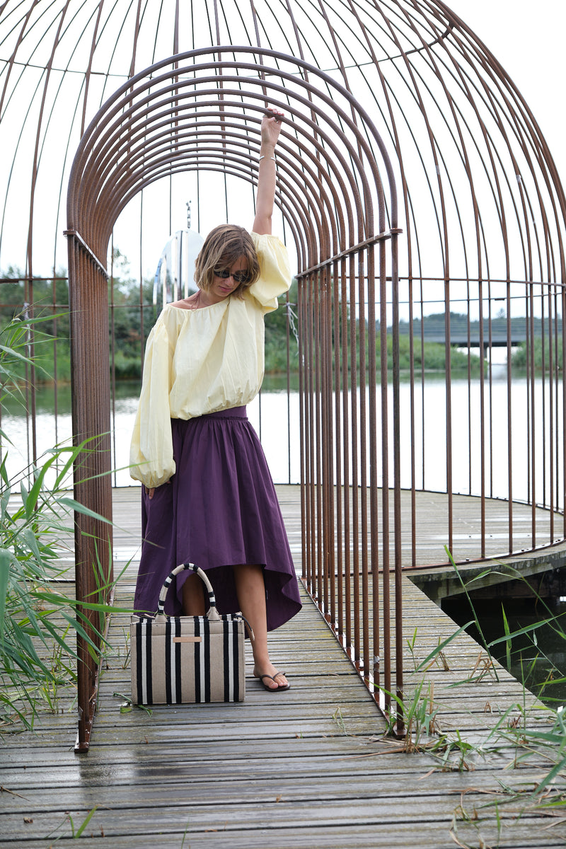 Luna Moon Lecce Blouse Blouse Pastel Yellow