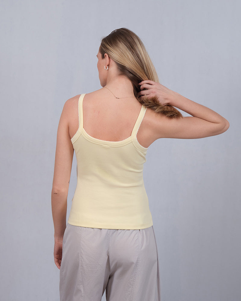 Luna Moon Luna Moon Top Top Pastel Yellow