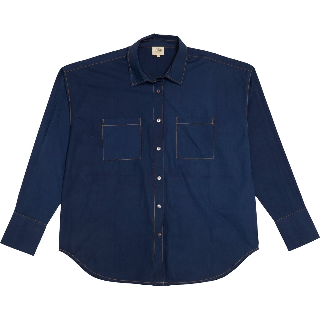 Luna Moon Marone Shirt Apparel Navy blue