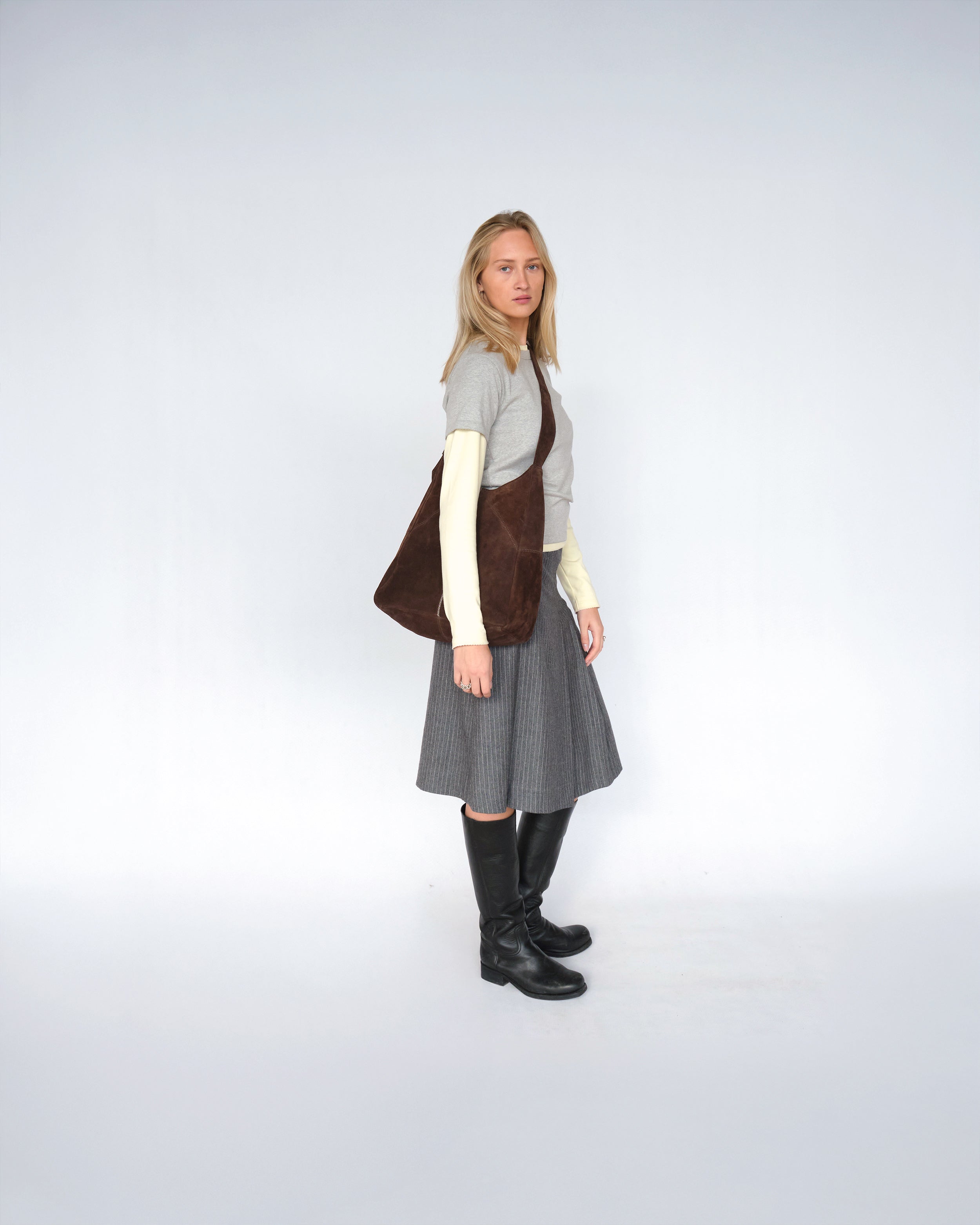 Luna Moon Medium Hobo - Vista Hobo bag Chocolate Brown