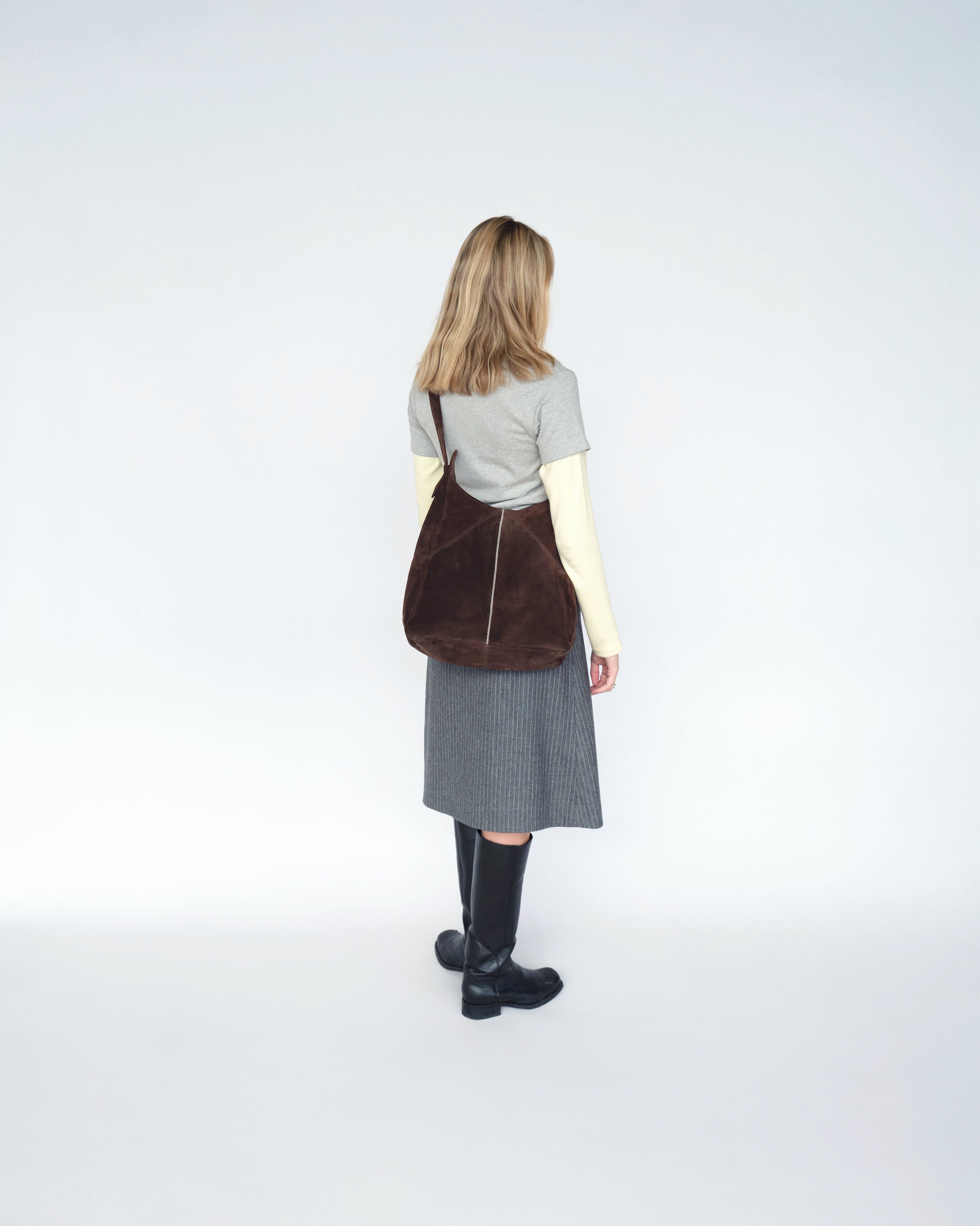 Luna Moon Medium Hobo - Vista Hobo bag Chocolate Brown