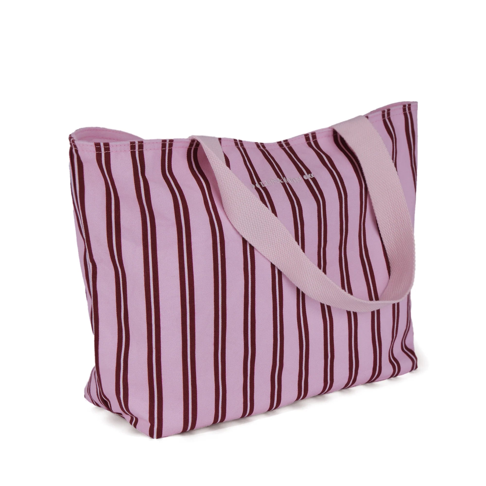 Luna Moon Medium Shoulder Bag - Sandra Stripes Bag Light Pink