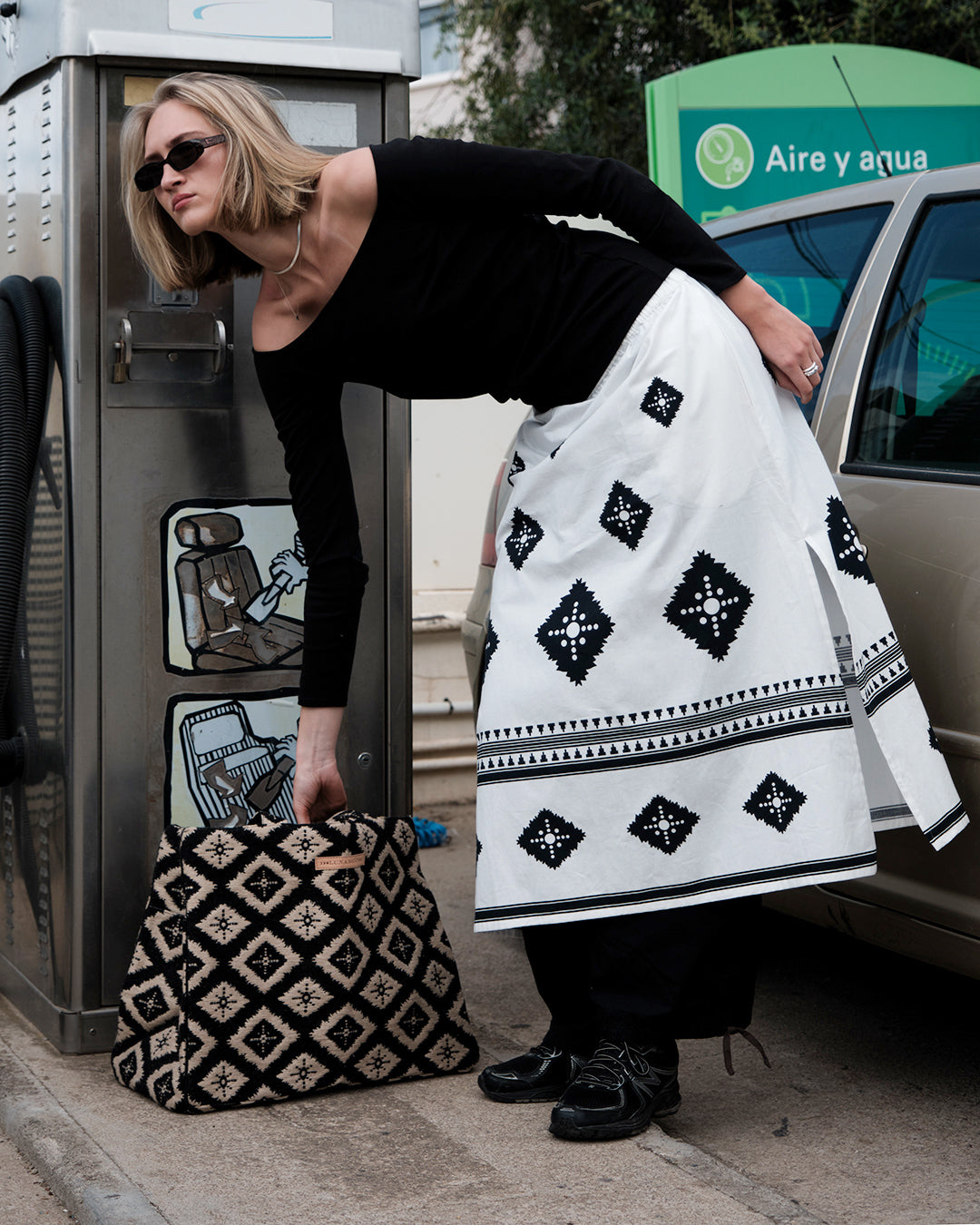 Luna Moon Mega shopper - Rue Rivoli Bag Black
