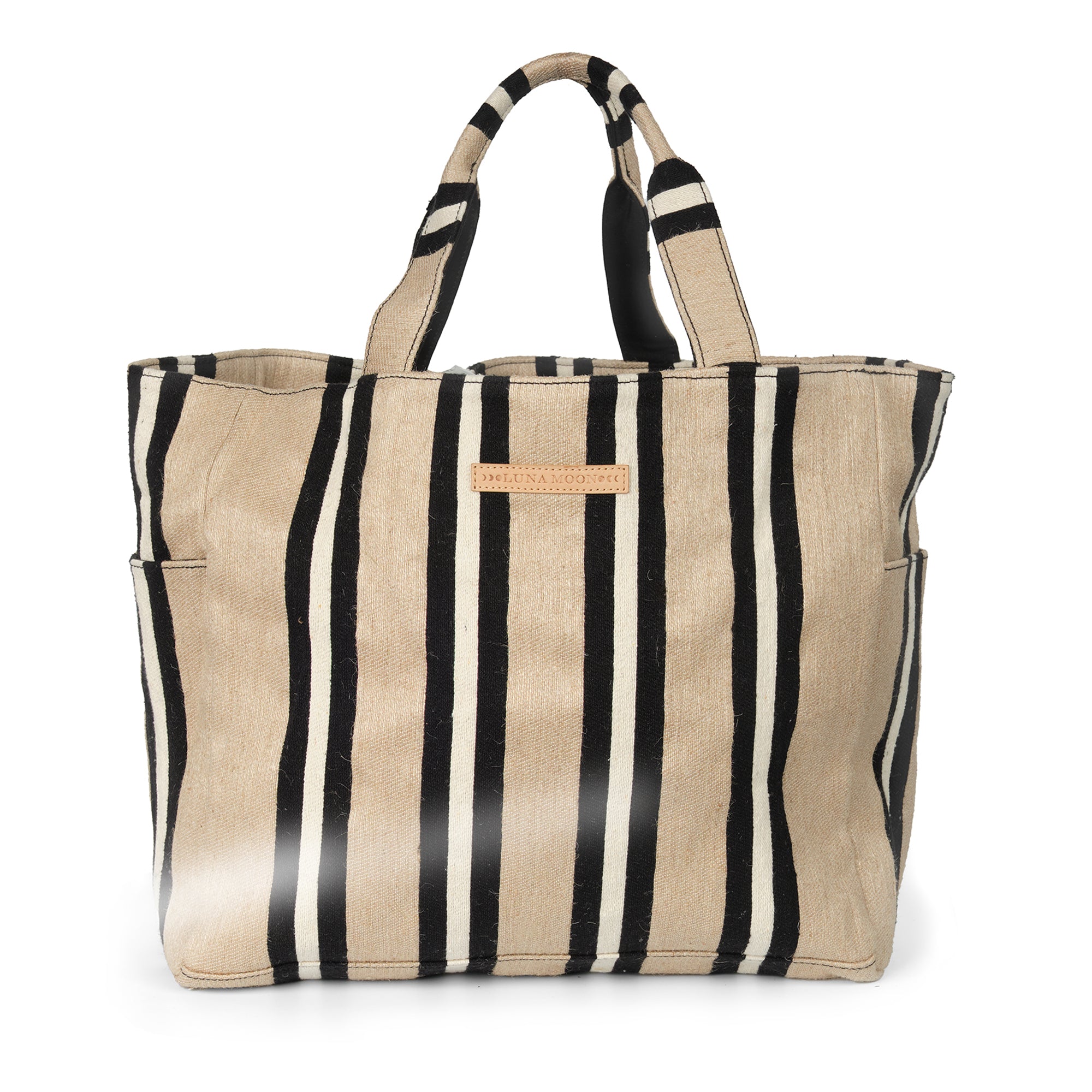 Luna Moon Mega shopper - Svinkloev Bag Jute - black