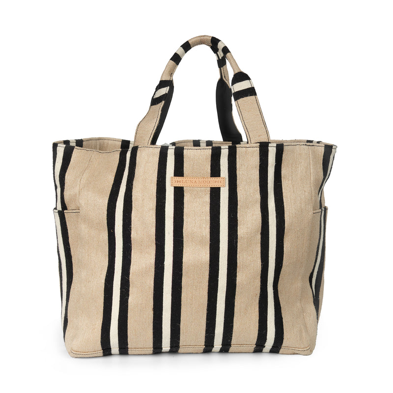 Luna Moon Mega shopper - Svinkloev Shopper Jute - black