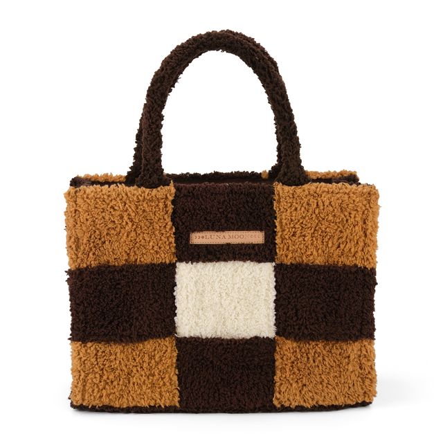 Luna Moon Mid Tote - Cervino Tote bag Coffee-camel-off-white combi