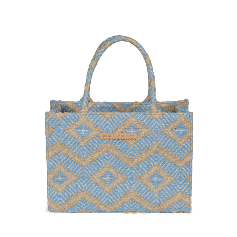 Luna Moon Mid Tote - La Rambla Tote bag Aquamarine