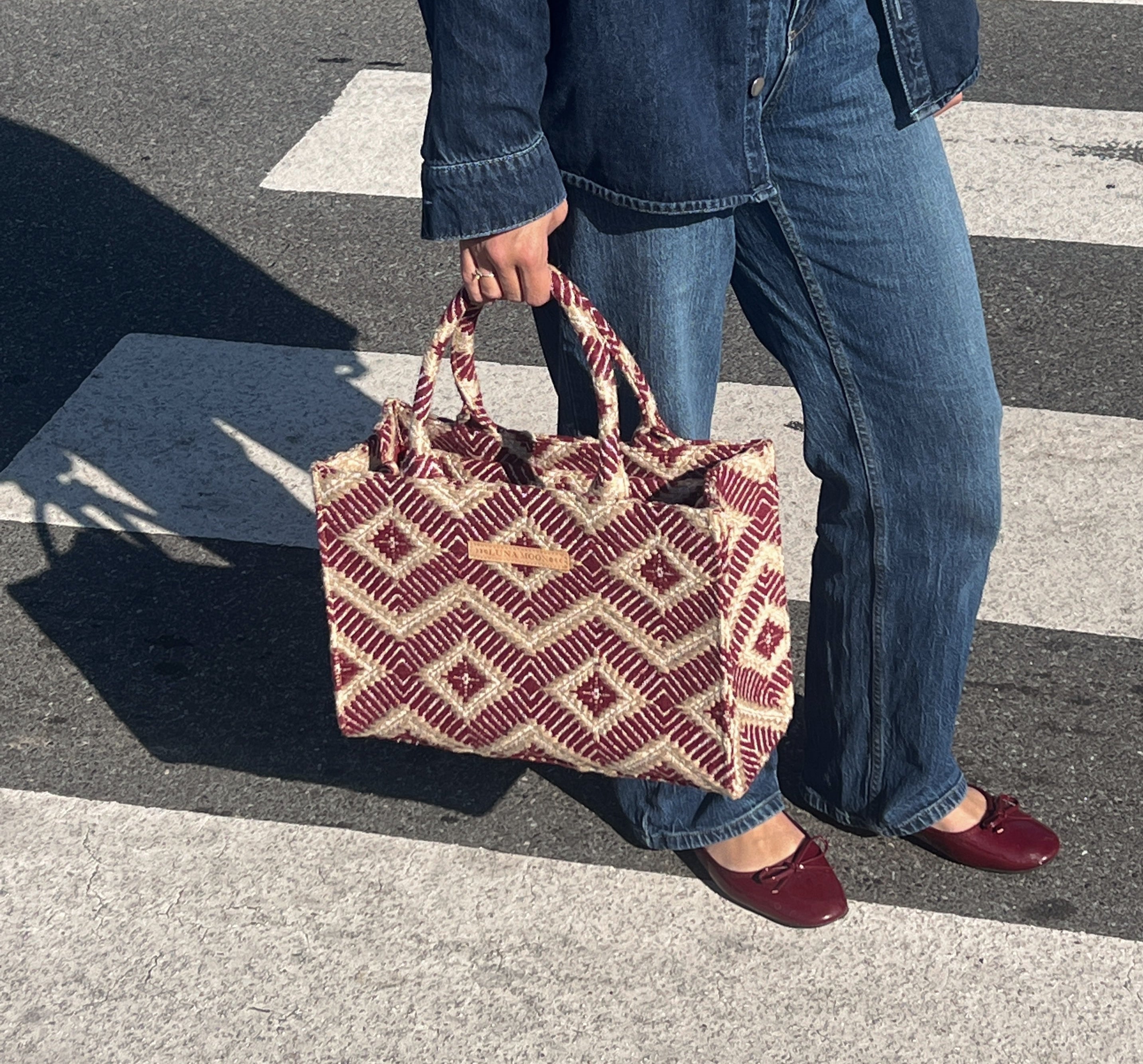 Luna Moon Mid Tote - La Rambla Bag Biking Red