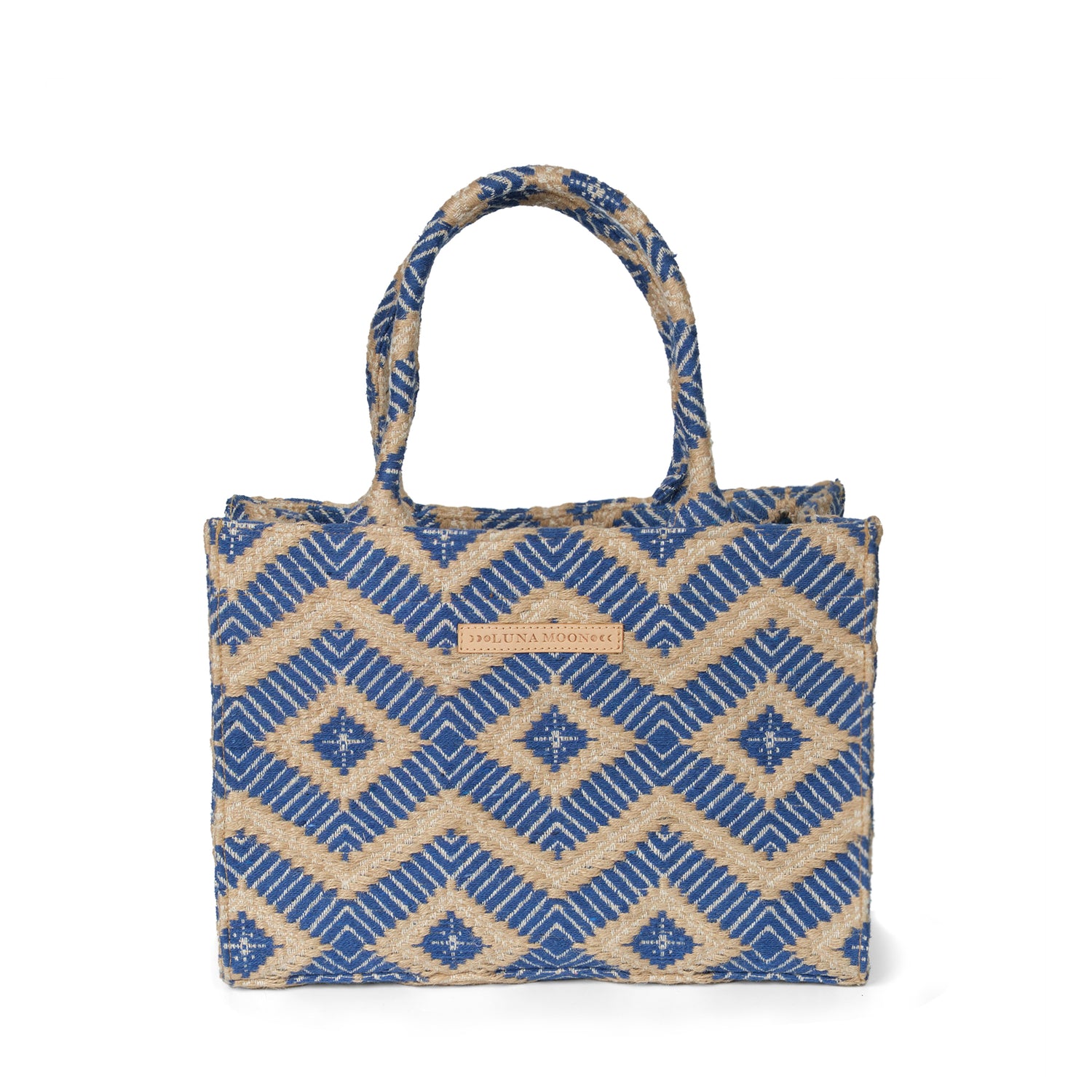Luna Moon Mid Tote - La Rambla Bag Greek blue