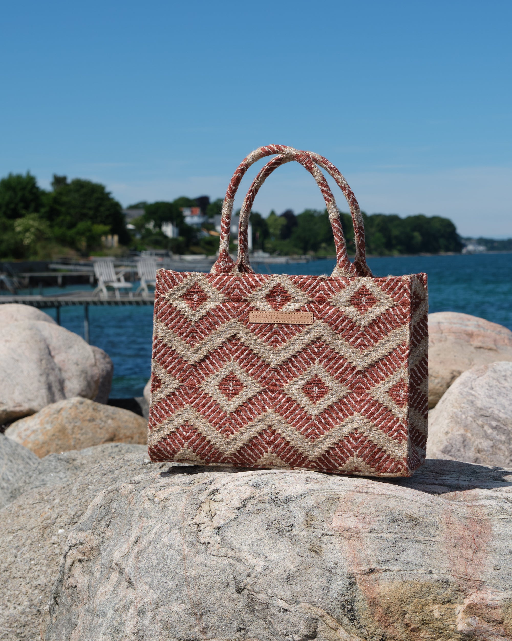 Luna Moon Mid Tote - La Rambla Bag Terracotta