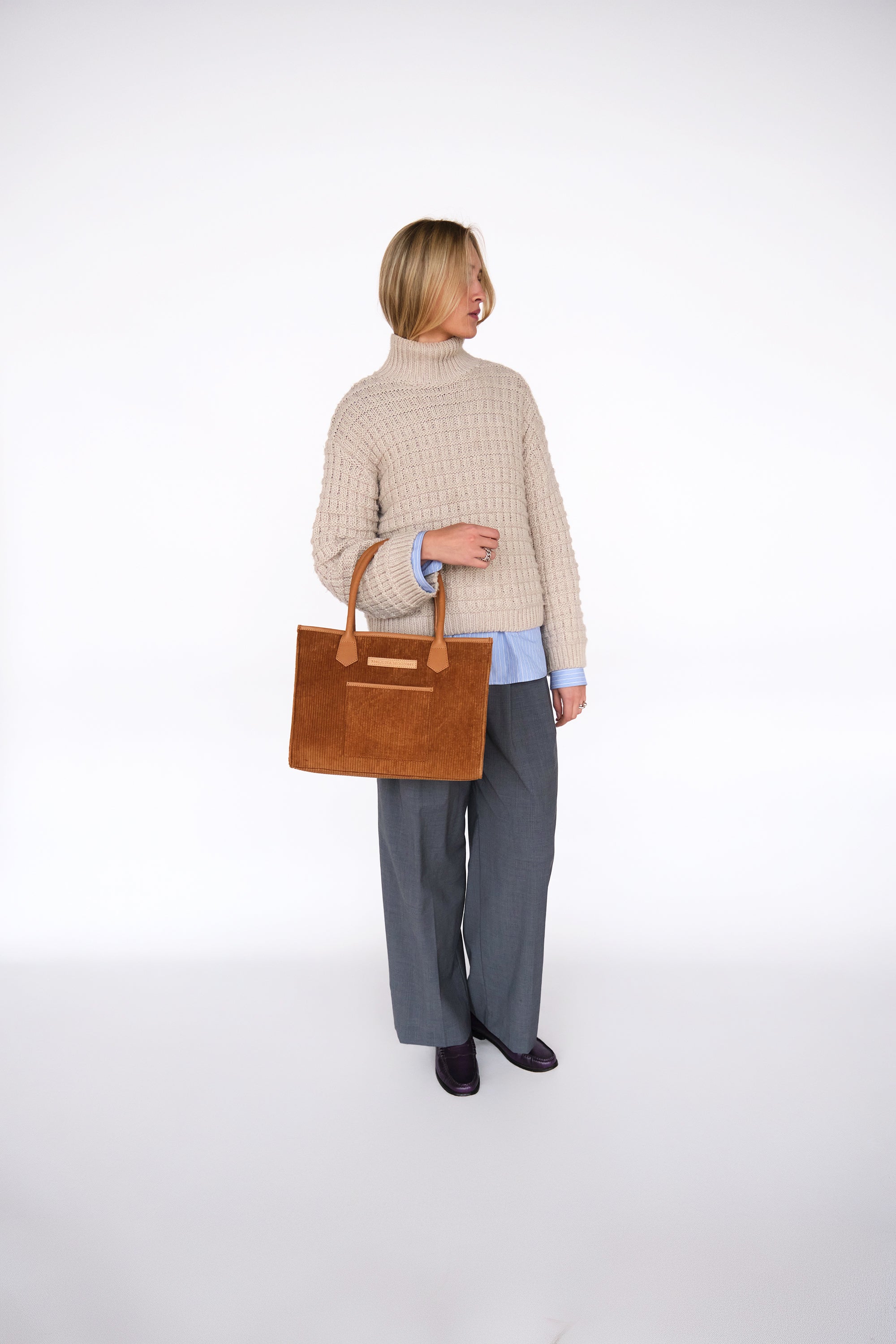 Luna Moon Mid Tote - Osaka Tote bag Camel