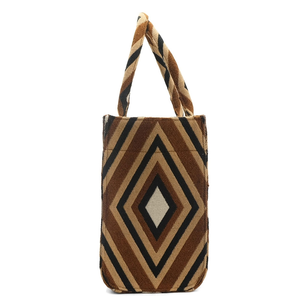 Luna Moon Mid Tote - Rua Augusta Bag Caramel - camel - black