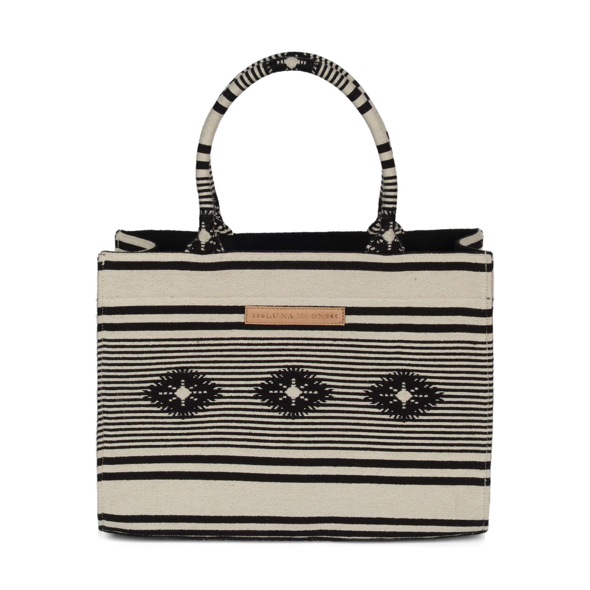 Luna Moon Mid Tote - Rue Neuve Bag Ivory - Black