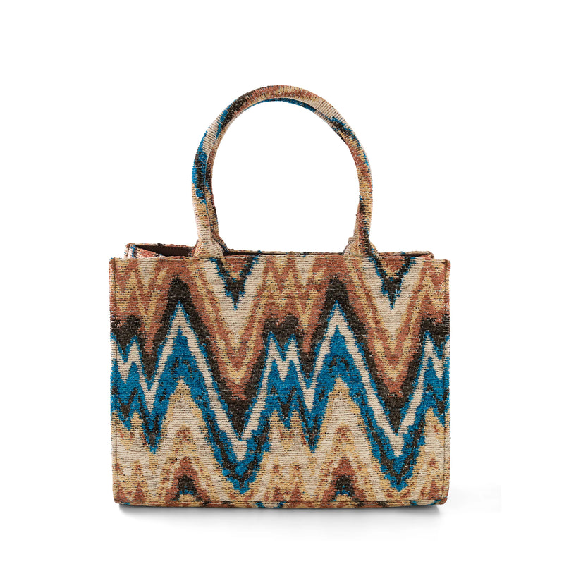 Luna Moon Mid Tote - Siena Bag Ocean Depths - camel