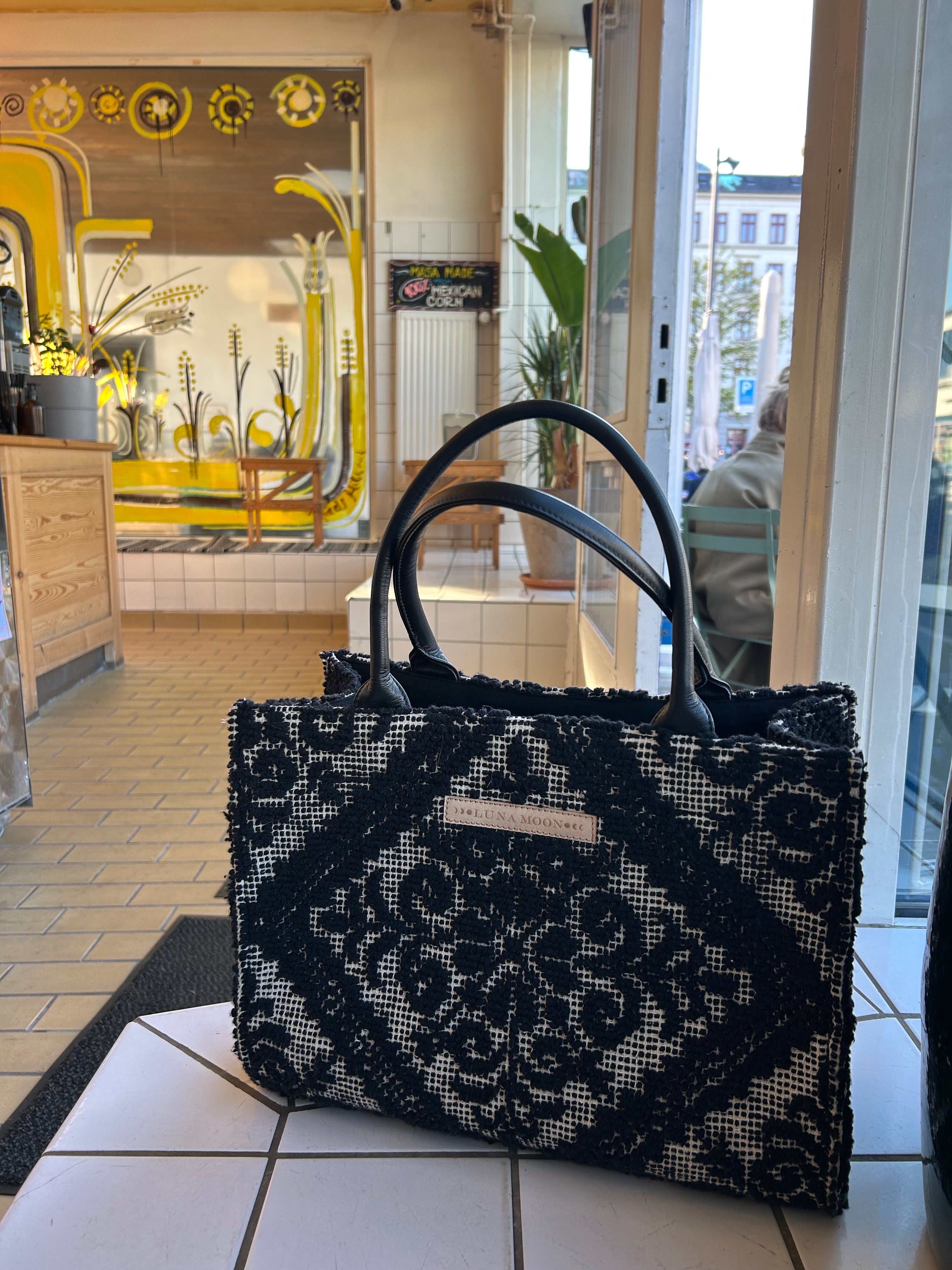 Luna Moon Mid Tote - Tilos Tote bag Black