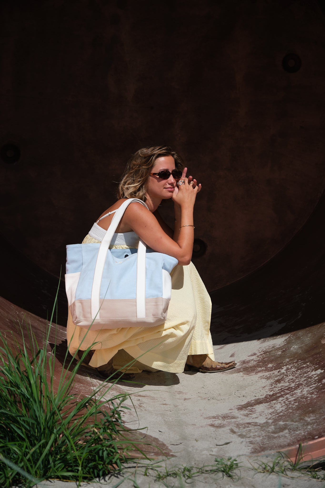 Luna Moon Middy Shopper - Nyhavn Shopper Light Blue
