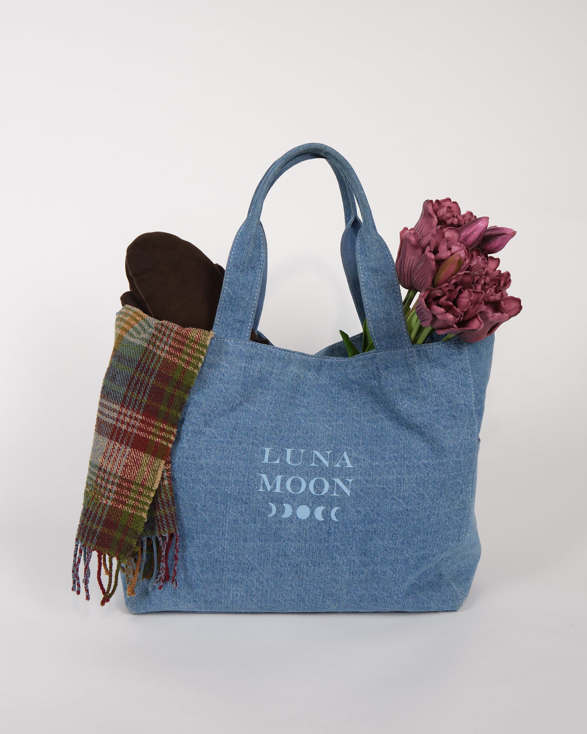 Luna Moon Middy shopper - Camden Shopper Denim washed