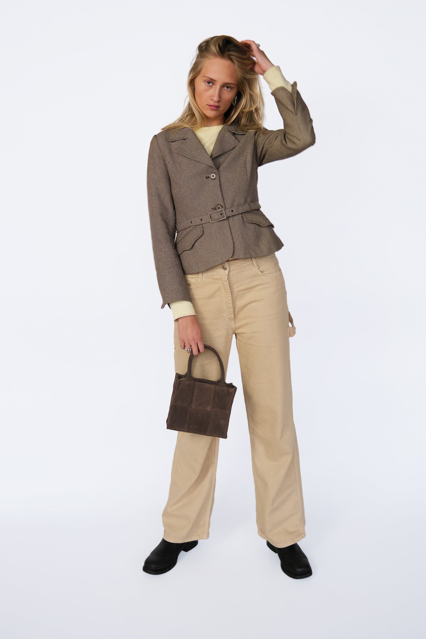 Luna Moon Mini Tote - Cervino Vista Tote bag Chocolate Brown