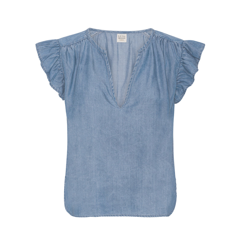 Luna Moon Nantucket Top Top Denim washed