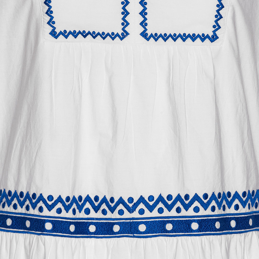 Luna Moon Santorini - Maxi Dress Apparel Greek blue